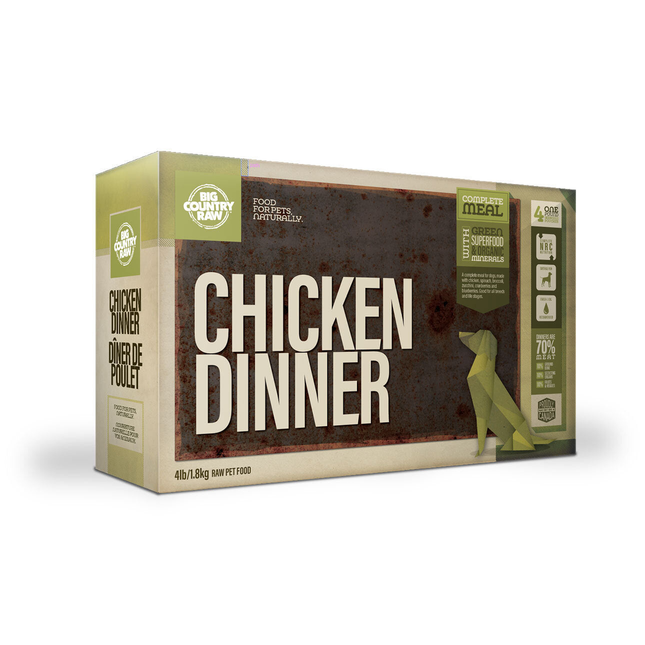 Big Country Raw Chicken Dinner 4Lb Carton