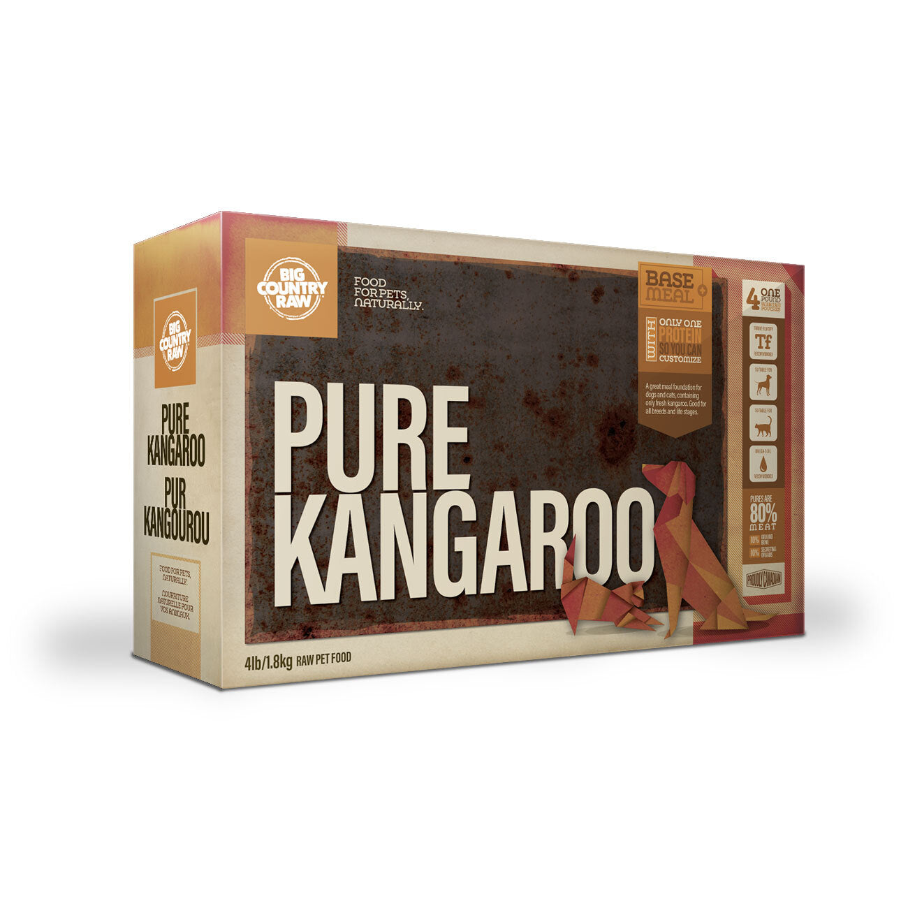 Big Country Raw🍁 Pure Kangaroo 4Lb Carton