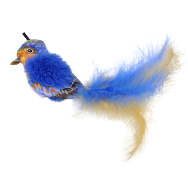 Turbo Life Like Blue Bird Cat Toy