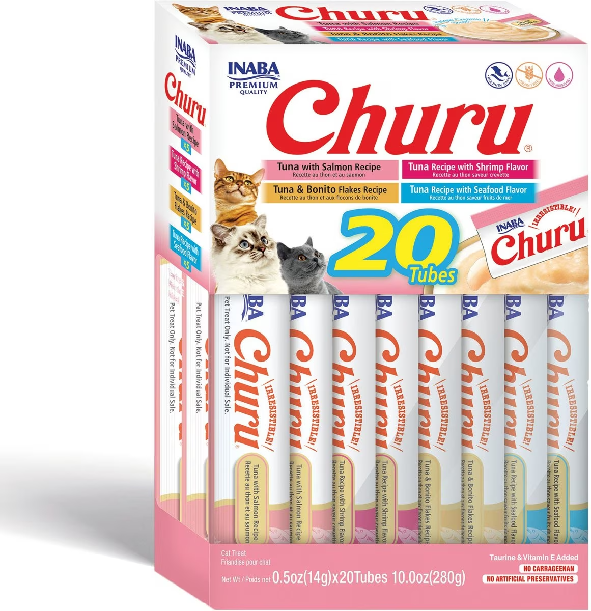 Inaba Churu Seafood Purees for Cat 20 pack