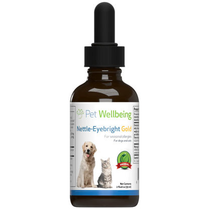 Pet Wellbeing Nettle Eyebright Seasonal Allergy Defense for Dogs & Cats