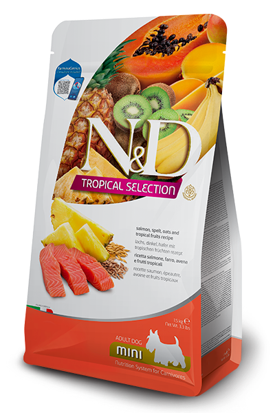 Farmina Tropical Selection Adult Mini Salmon, Spelt, Oats & Fruits