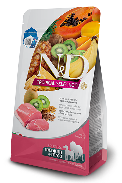 Farmina Tropical Selection Adult Med/Maxi Pork, Spelt, Oats & Fruits