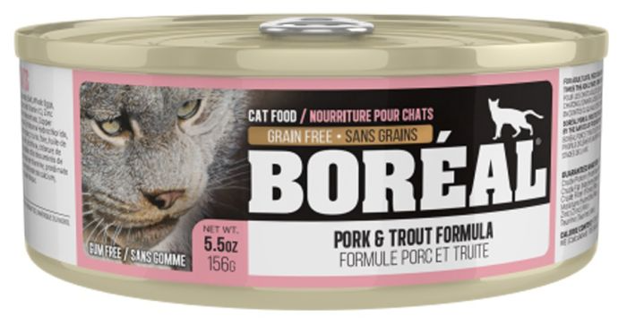 Boreal Pork and Trout Grain Free Cat Recipe Single 5.5oz