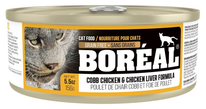 Boreal Cobb Chicken And Chicken Liver Grain Free Cat Recipe Single 5.5oz