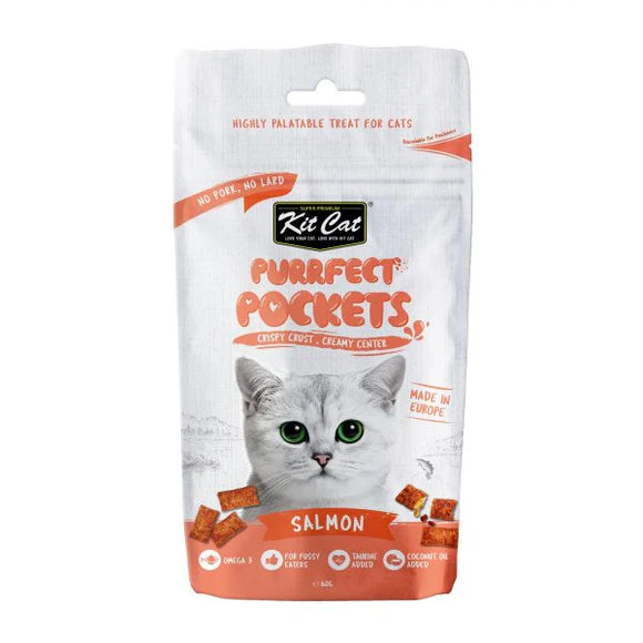 Kit Cat Purrfect Pockets Salmon Cat Treats 60g