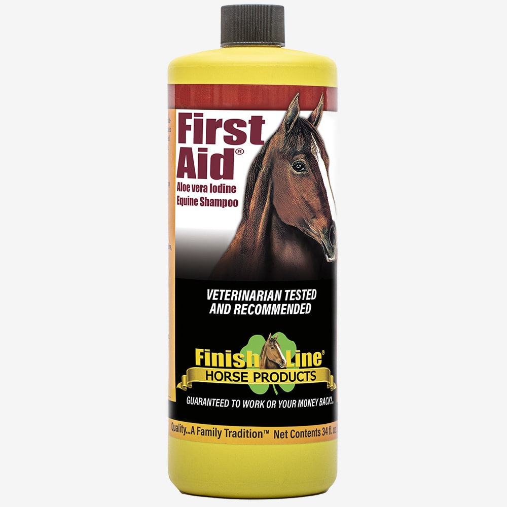 Finish Line Horse Products First Aid - Aloe Vera & Iodine Shampoo 34oz