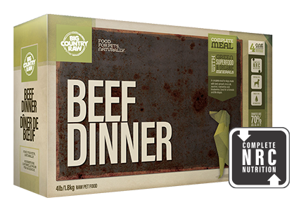 Big Country Raw Beef Dinner 4Lb Carton