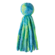 FouFou Fuzzy Wuzzy Blue & Green Octopus Dog Toy