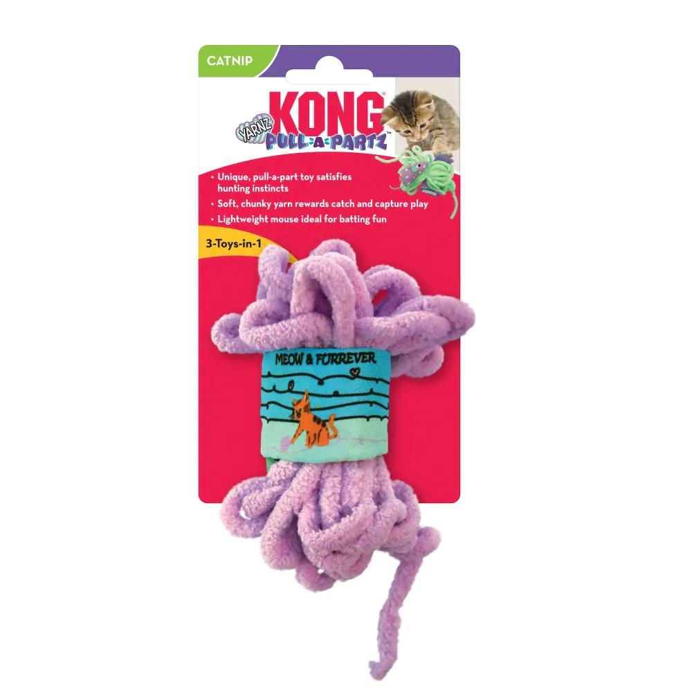 Kong Pull-A-Partz Yarnz Assorted - Cats