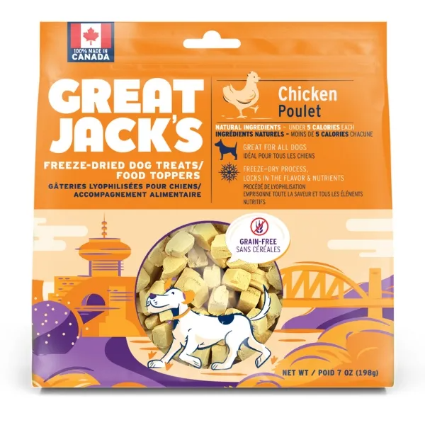 Great Jacks Chicken Freeze Dried Raw Dog Treats