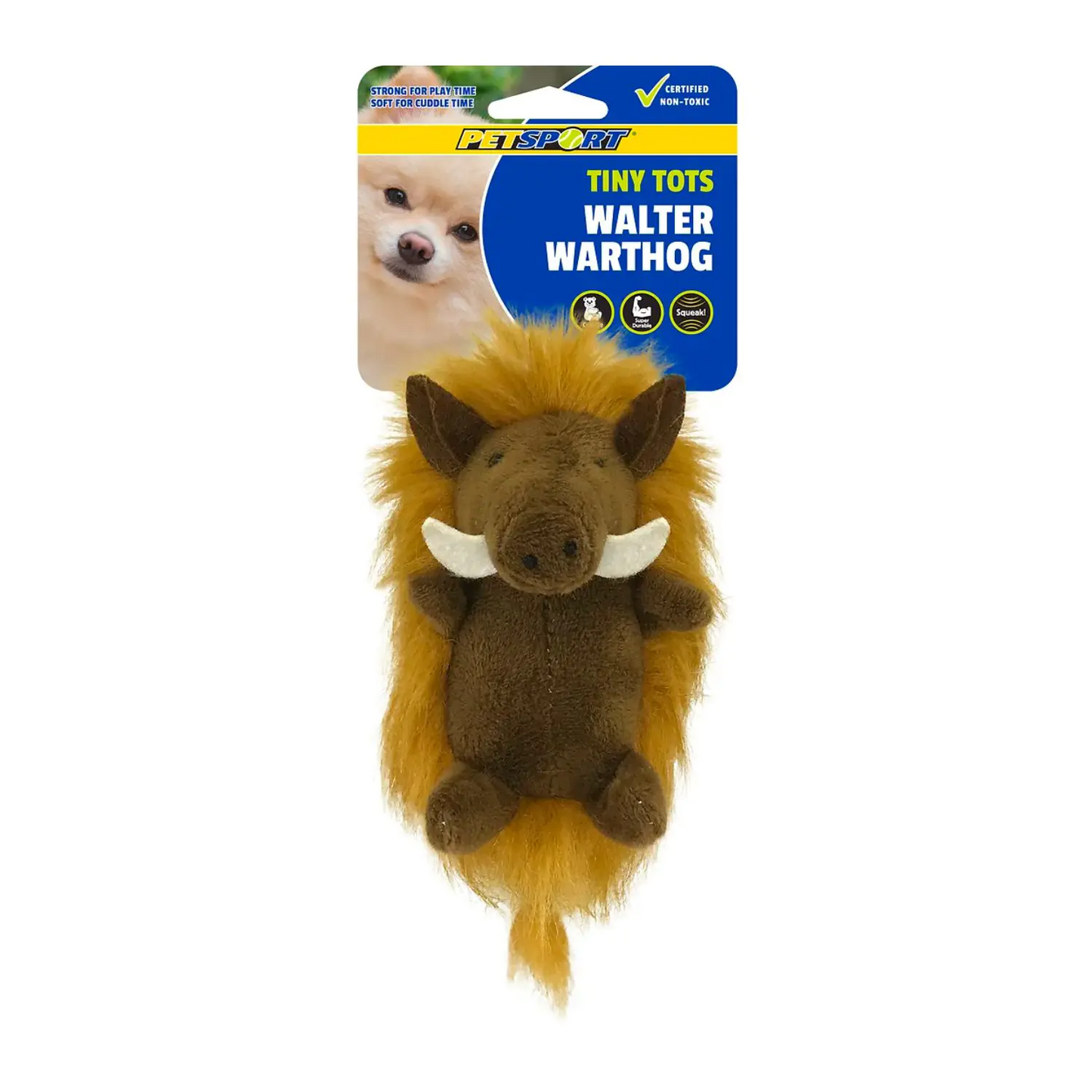 Petsport Tiny Tots Walter Warthog Dog Toy