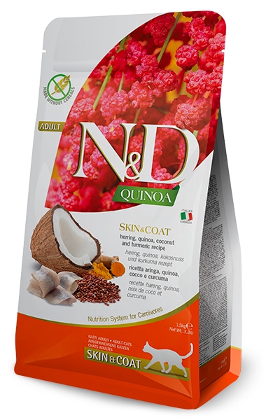 Farmina N&D Adult Skin & Coat Herring & Quinoa for Cats