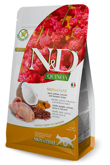 Farmina N&D Adult Skin & Coat Quail & Quinoa for Cats