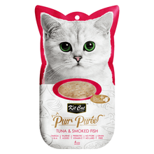 Kit Cat Purr Purees Tuna & Smoked Fish 4 x 15g for Cats