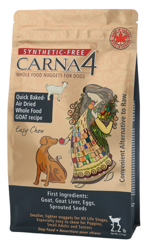 Carna4 Goat Quick Baked-Air Dried Whole Food Nuggets for Dogs