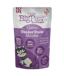 Little Big Paw Tender Duck Mousse for Cats Pouch 85g