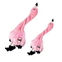 SPOT Skinneeez Exotic Pink Flamingo Dog Toy