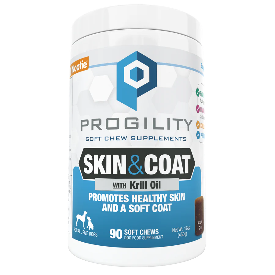 Progility Skin & Coat Soft Chew Supplement for Dogs