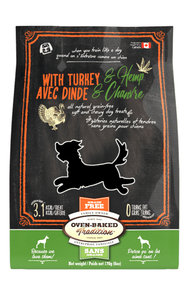 Oven Baked Tradition Turkey with Hemp 8oz Soft and Chewy Treats for Dogs 8oz