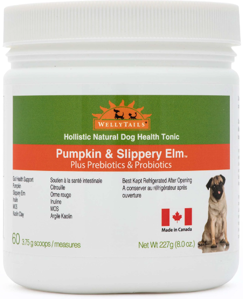 Wellytails Gut Prebiotics Plus Pumpkin & Slippery Elm Dog 227g