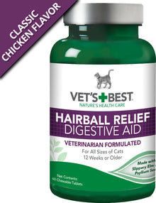 Vets Best Hairball Relief and Digestive Aid for Cats 60/pk