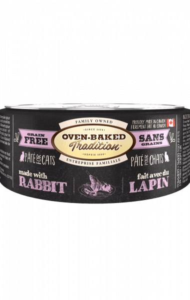 Oven Baked Tradition Grain Free Rabbit Pate for Cats 5.5oz