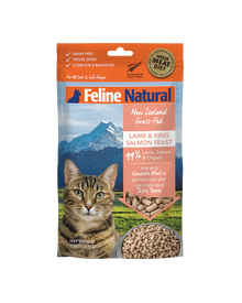 Feline Natural Lamb & King Salmon Feast Freeze Dried Cat Food 100g