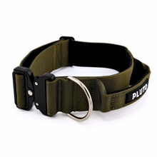 Pluto Pooch 5cm Moss Green Heavy Duty Tactical Collar