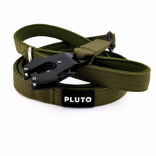 Pluto Pooch 2-in-1 Moss Green Heavy Duty Leash