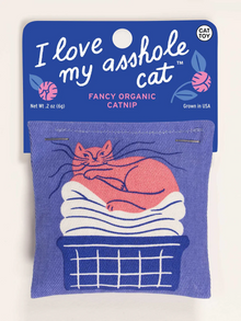 Blue Q Love My A**hole Cat  Organic Catnip Pouch