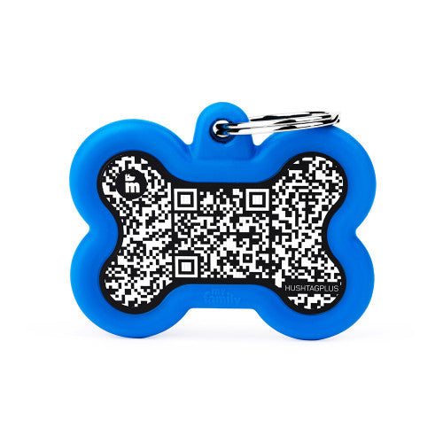 My Family Blue Bone Hushtag Plus QR Code