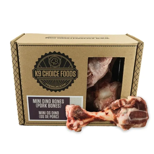 K9 Choice Baby Dino Whole Pork Leg Bones 3 Pack