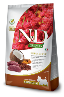 N&D Farmina Venison & Quinoa Skin & Coat Mini Adult Dog Dry Food 2.5kg