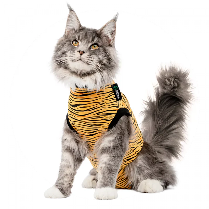 Suitical Tiger Print Cat Recovery Suit