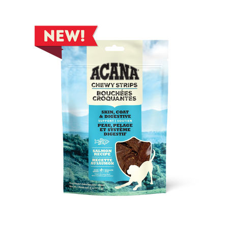 Acana Salmon Chewy Strips Skin, Coat & Digestive Support 113g