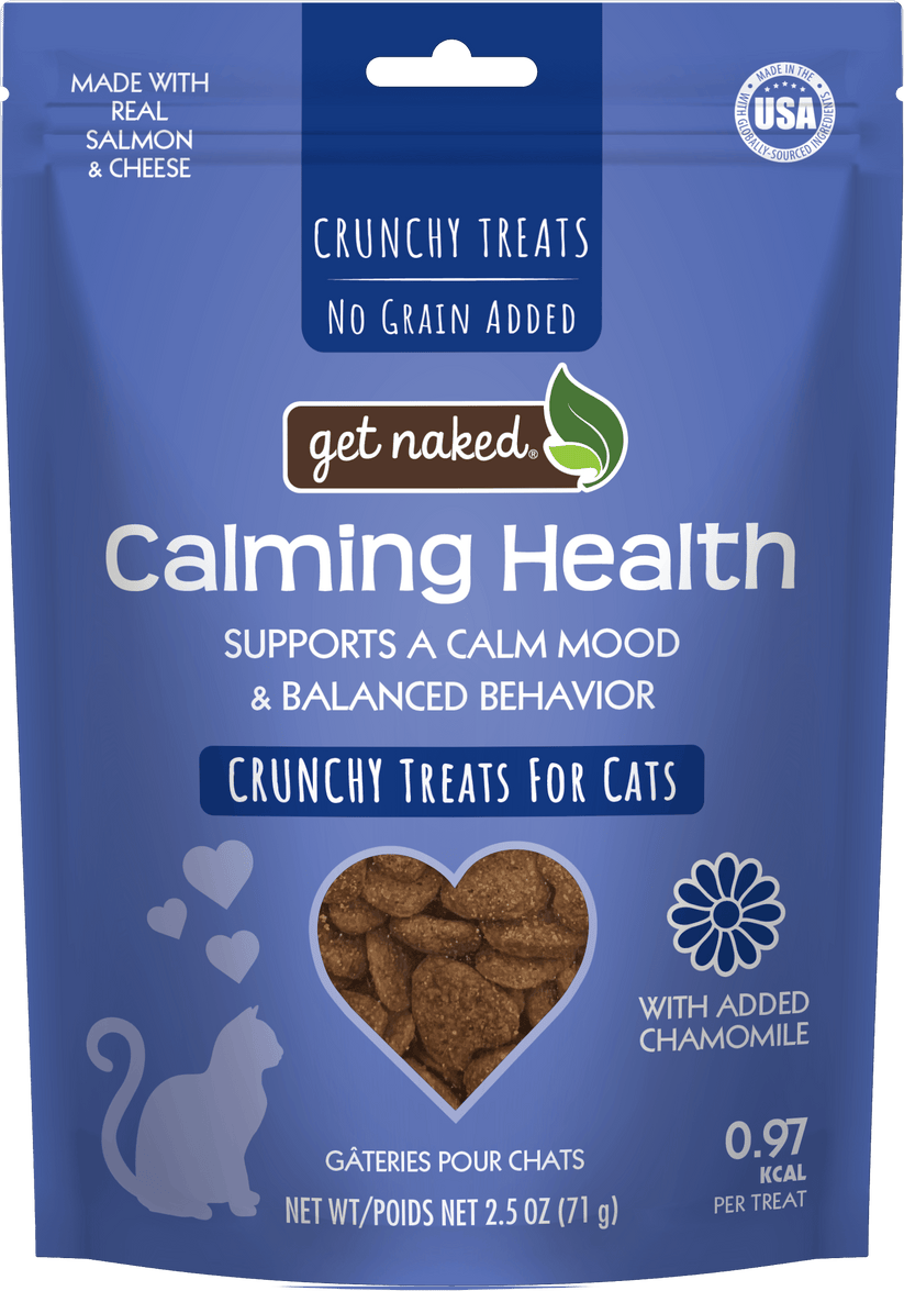 Get Naked Cat Calming Crunchy Treats with Salmon and Cheese 2.5oz