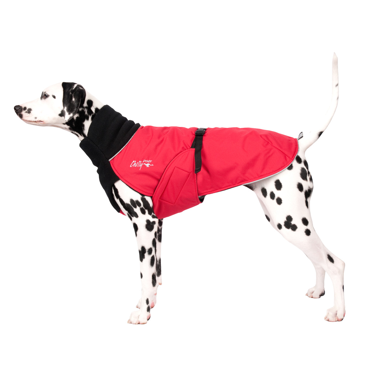 Chilly Dogs Great White North Standard 27" Red Shell/Black Fleece