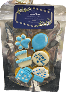 HappyNess Birthday HappyBites 6 Pack Gourmet Dog Cookies