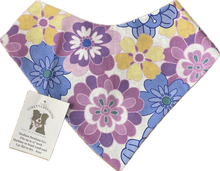 Colly's Creations Groovy Flowers Reversible Bandanna for Dogs