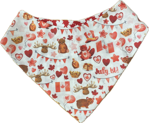 Colly's Creations Oh Canada Reversible Bandanna for Dogs