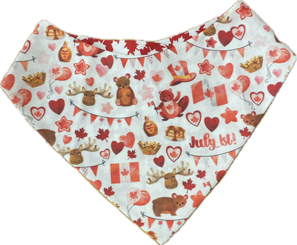 Colly's Creations Oh Canada Reversible Bandanna for Dogs