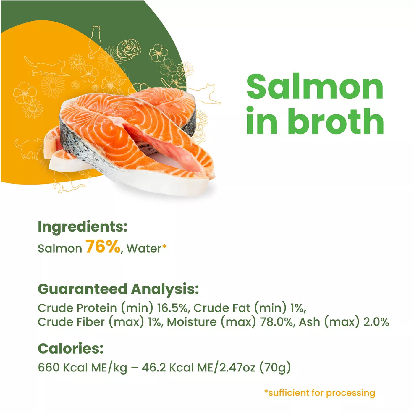 Almo Nature HQS Natural Salmon in Broth for Cats 70g
