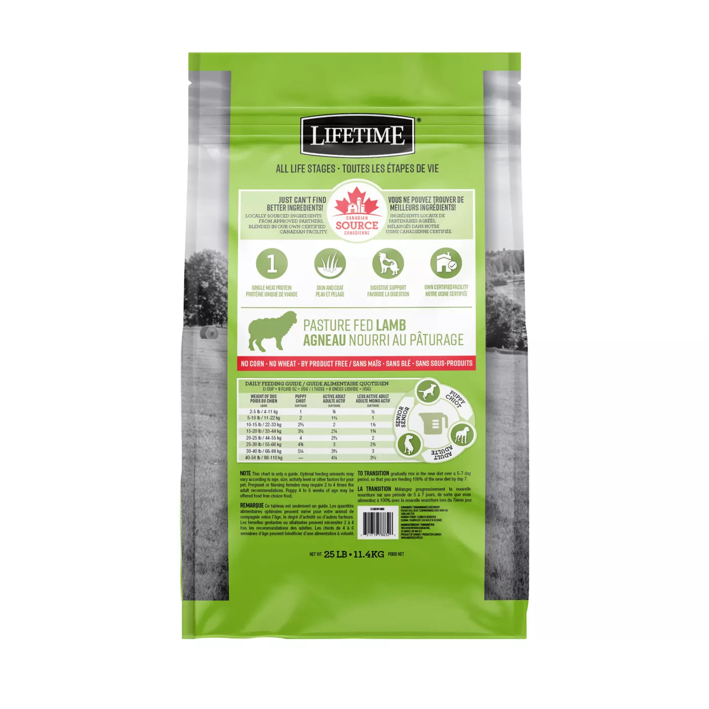 Lifetime All Life Stages Lamb and Oatmeal Dry Dog Food