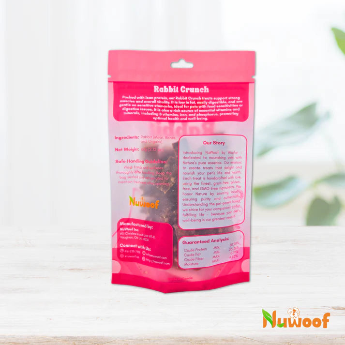NuWoof 🍁Rabbit Crunch Dog Treats 70g