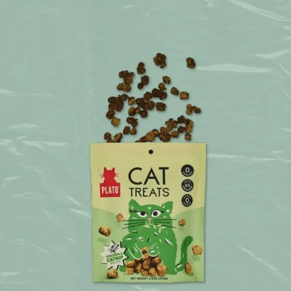 Plato Air-Dried Chicken & Catnip Cat Treats 2.5oz
