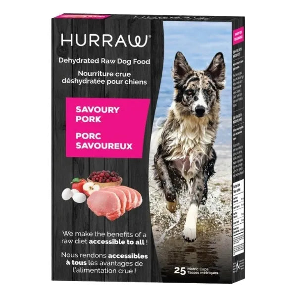 Hurraw Pork Dehydrated Raw Dog Food - 25 Cups