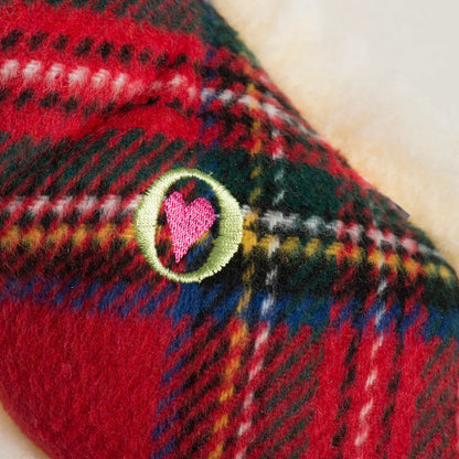 HuggleHoundz Tartan Bone Dog Toy