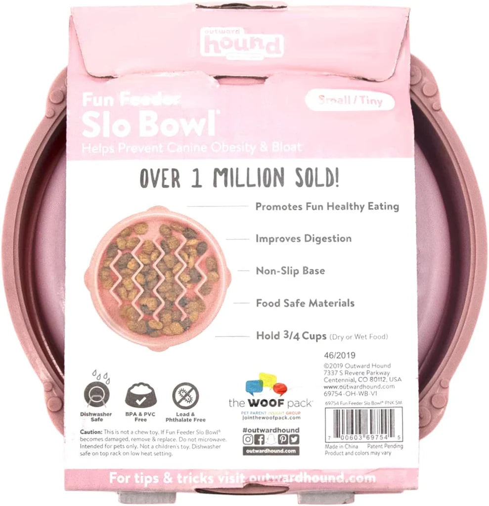 Outward Hound Pink Fun Feeder Wave