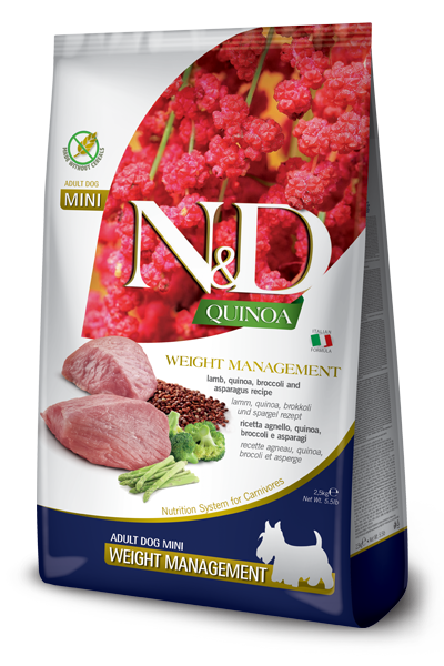 Farmina Weight Management Quinoa & Lamb Adult Mini for Dogs 2.5kg